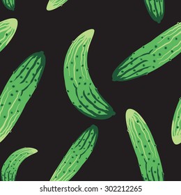 vector cucumber pattern
