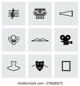 Vector Culture icon set on grey background