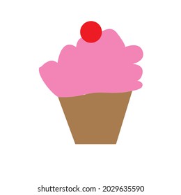 ilustración o logotipo del pastel de vectores