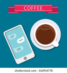 vector cup of coffee