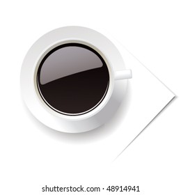 Vector Cup of coffee. Can be used in design as illustration or an icon