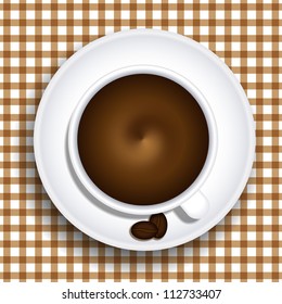 Vector a cup of coffee. Eps 10