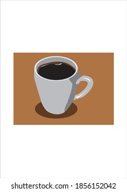 Vektorbecher, Kaffeemaschine, Getränk
