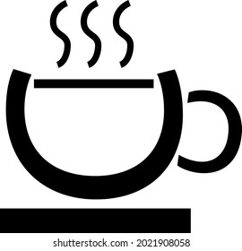 Vector cup of coffee for logo or icon