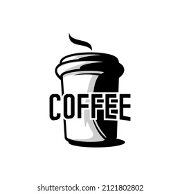 vector of a cup of coffee on a white background