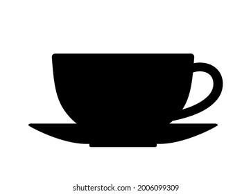 taza vectorial de café o té aislada en fondo blanco