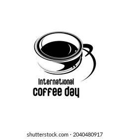 vector cup of coffee, world coffee day