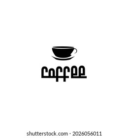 Vektor-Tasse Kaffee und Kaffeeschreiben