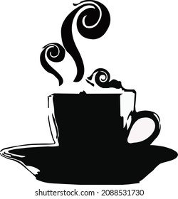 vector of a cup of hot tea for graphic designer use