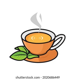 vector a cup line icon illustration
