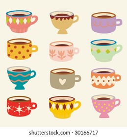 vector cup set