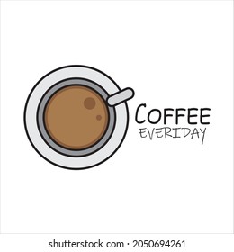 
Vektor-Tasse warmen Kaffees