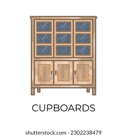 vector cupboard, shelf, wardrobe, home furniture, interior