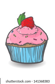 Vector cupcake