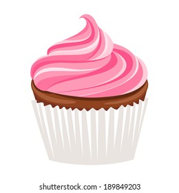 Vector cupcake