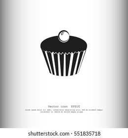 vector cupcake icons