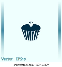 vector cupcake icons