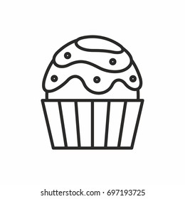 vector cupcake icons