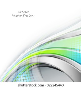 vector curly background with bright shining lines. Eps10