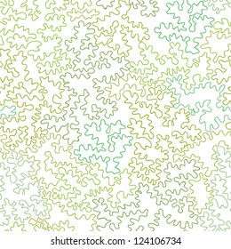 Vector curly doodle shapes seamless pattern background with hand drawn elements.