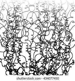 Vector curly scribble