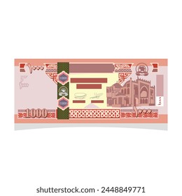 Vector Moneda de Afganistán 1000 Nota Moneda de Afganistán 1000 Ilustración del billete, Moneda de Afganistán 1000 Imagen del billete o Moneda de Afganistán 1000 Imagen del billete