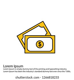 Vector currency iconLine Filled Vector Icon With Perfection Illustration Graphic Design Pictogram And Background Designs