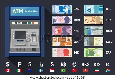 Vector currency set