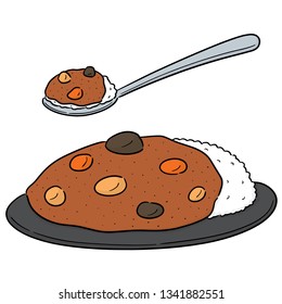 vector of curry rice