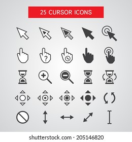 Vector Cursor Icons Set