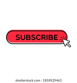 Vector Cursor Subscribe Button Stock Vector Royalty Free 1818529463 Vector Cursor Subscribe Button Stock Vector Royalty Free 1818529463