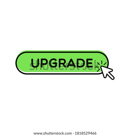 Vector Cursor With Upgrade Button