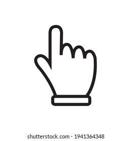 Vector cursors icons click set. Vector mouse pointer symbol. Click here web button sign.