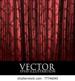 vector curtain pattern