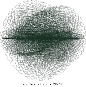 Vector curve line art