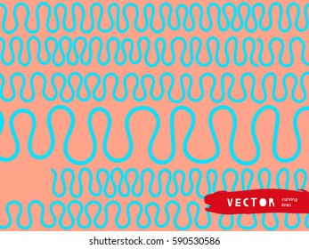 Vector curve lines pattern