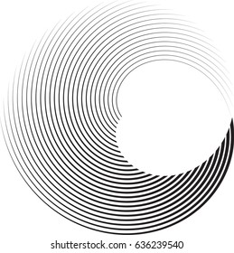 Vector Curved Lines . Design Element . Black Painted Stroke . Used as Banner . Template , Logo .