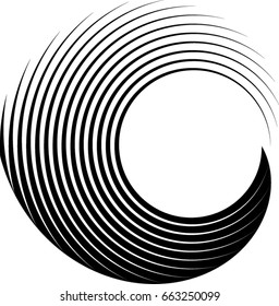 Vector Curved Lines . Design Element . Black Painted Stroke . Used as Banner . Template , Logo .