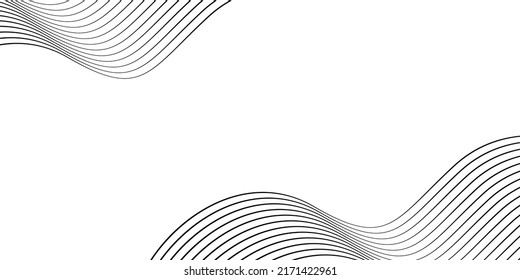 Vector curved twisted slanting. wave line pattern background