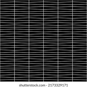 Vektorkurven des Zeilenmusters. Schwarz-Weiß