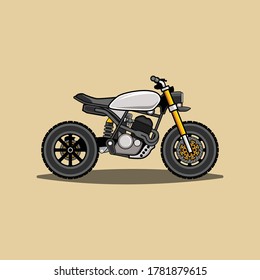 Individuelles Motorraddesign mit tatsächlicher Größe.