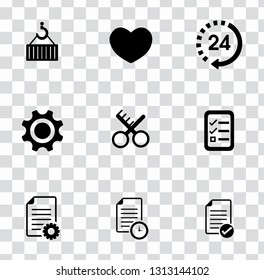 Vector customer center and service support icons set - repair tool illustrations