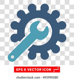 Vector Customization EPS vector pictograph. Illustration style is flat iconic bicolor cyan and blue symbol on a transparent background.