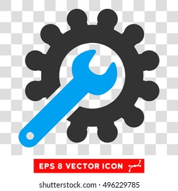 Vector Customization EPS vector pictograph. Illustration style is flat iconic bicolor blue and gray symbol on a transparent background.