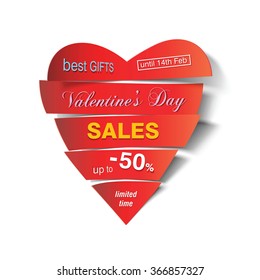 vector cut paper sales heart