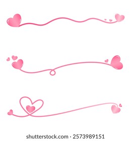 Vector - Cute 3 line lover to decorate any card, web. Valentine's, wedding, marriage concept.
