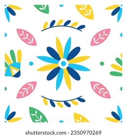 vector cute abstracs pattern flower illustration isolated