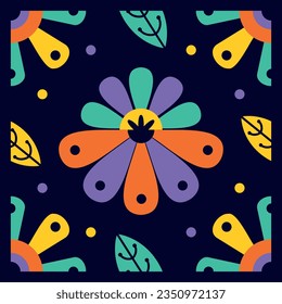 vector cute abstracs pattern flower illustration isolated