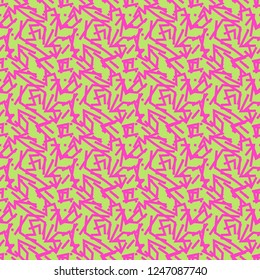 Vector cute abstract geometric lines and triangles seamless pattern background
