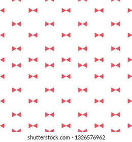 Vector cute abstract hipster bow tie seamless pattern background